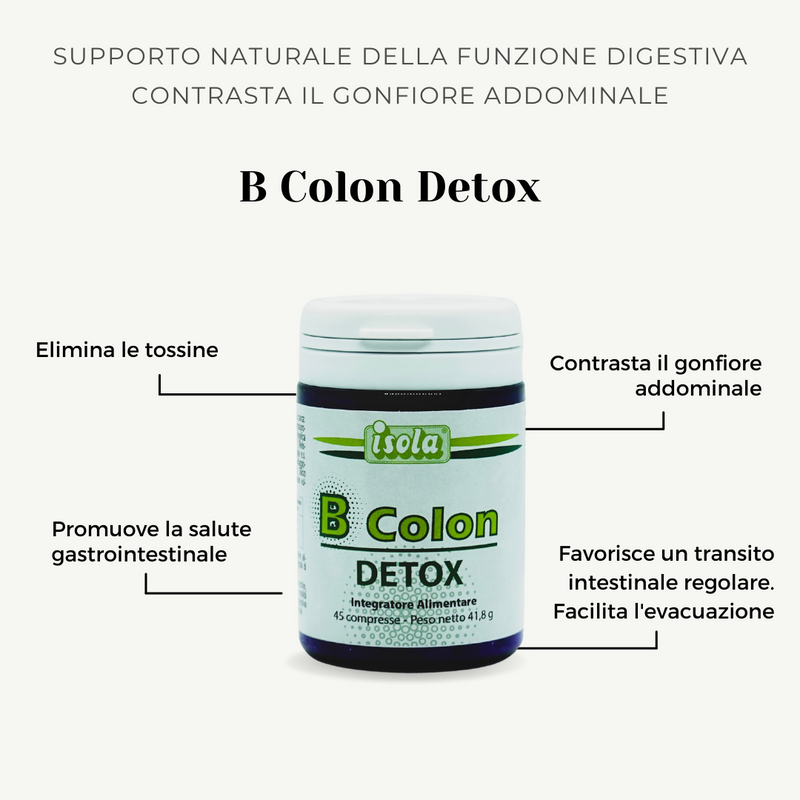 B Colon Detox | gonfiore addominale rimedi | Suppleem